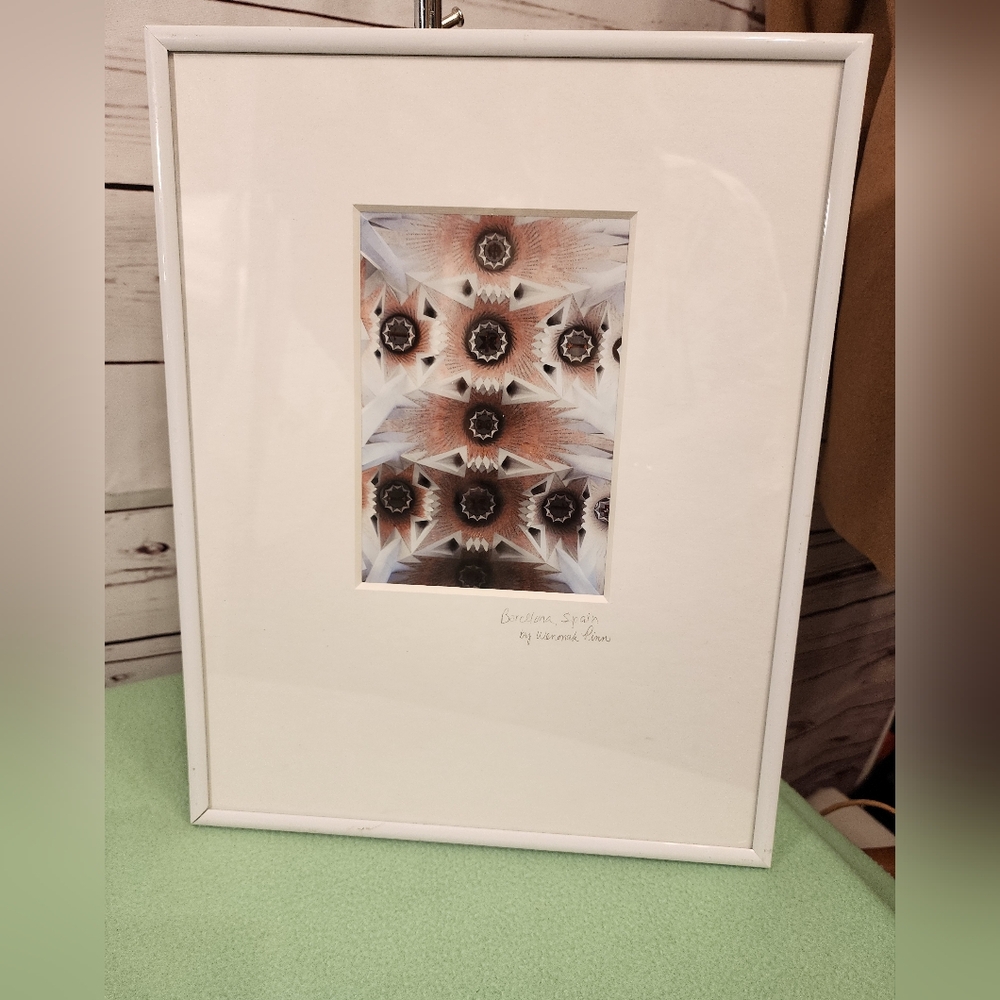 Kaleidoscope Artist signed. subject Stained Glass by Gaudi. OFFERS ENCOURAGED